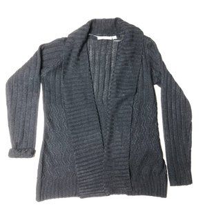 Knit Cardigan by Jason Maxwell Grey Sweater Size Large